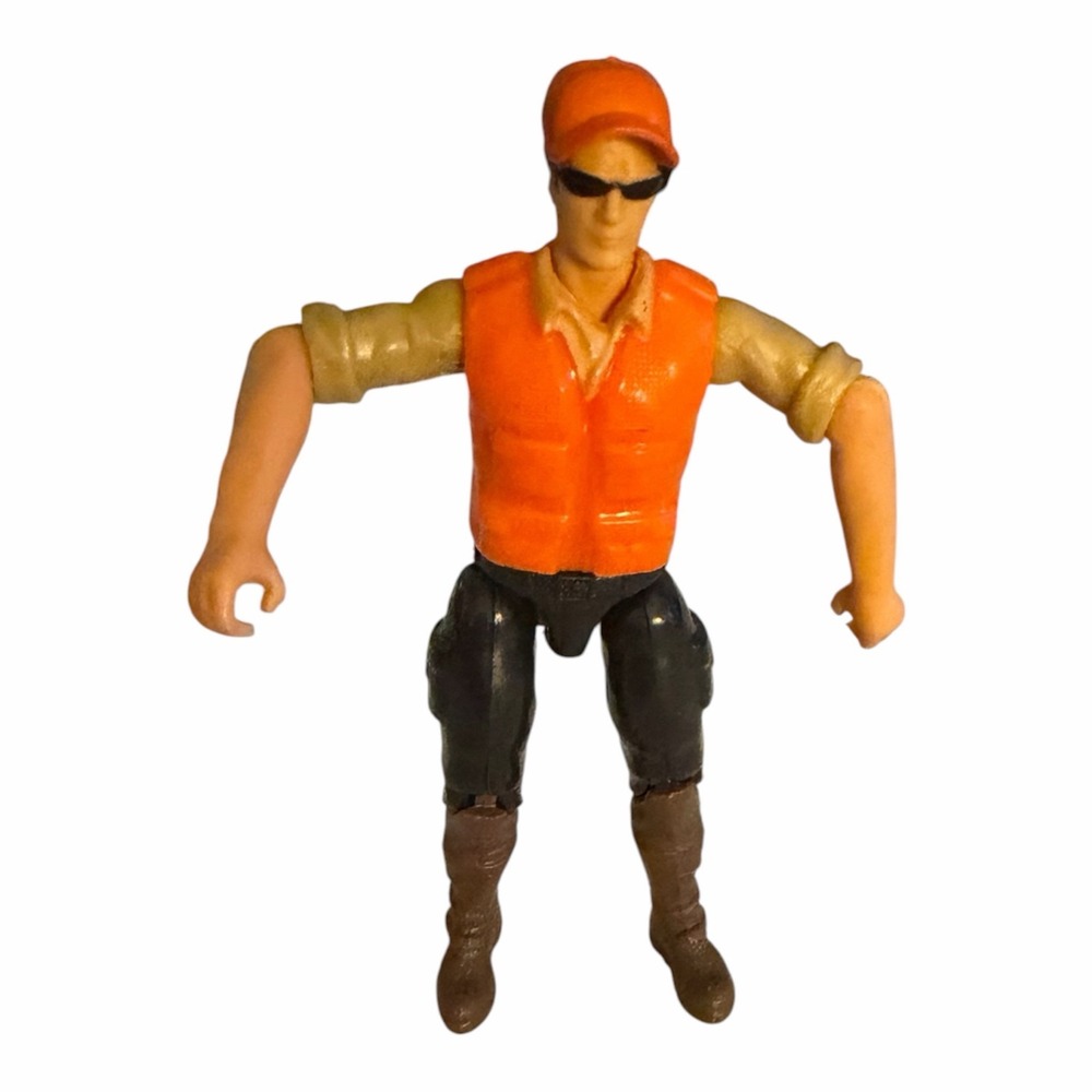 Jurassic World Hunter Action Figure 4 inch Orange Vest Tan Jurassic Park Ranger
